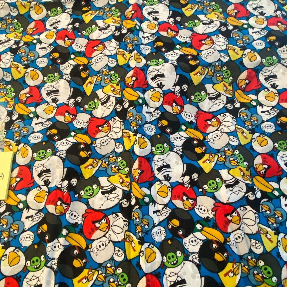 Angry Birds Cartoon Character Fabric